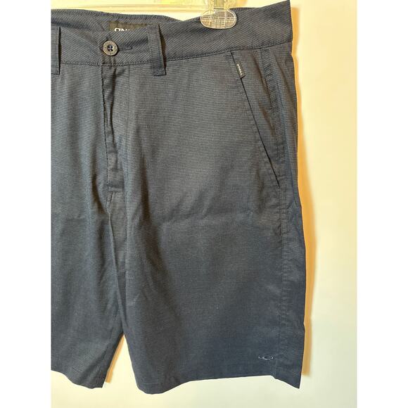 O'Neill Men's Shorts Dark Blue Light Check Pattern Size 33 Summer Beach Casual - Picture 4 of 12